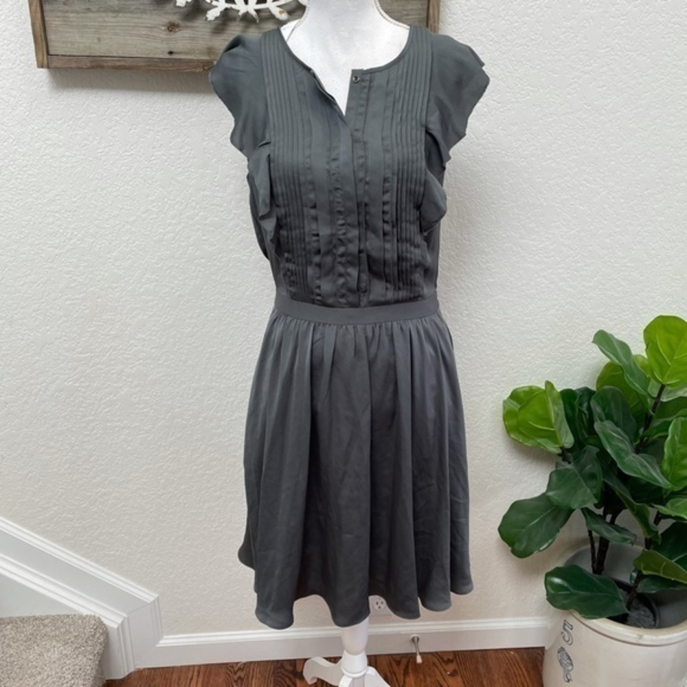 Banana republic pleated front‎ cocktail party dress 8 Tall NWT